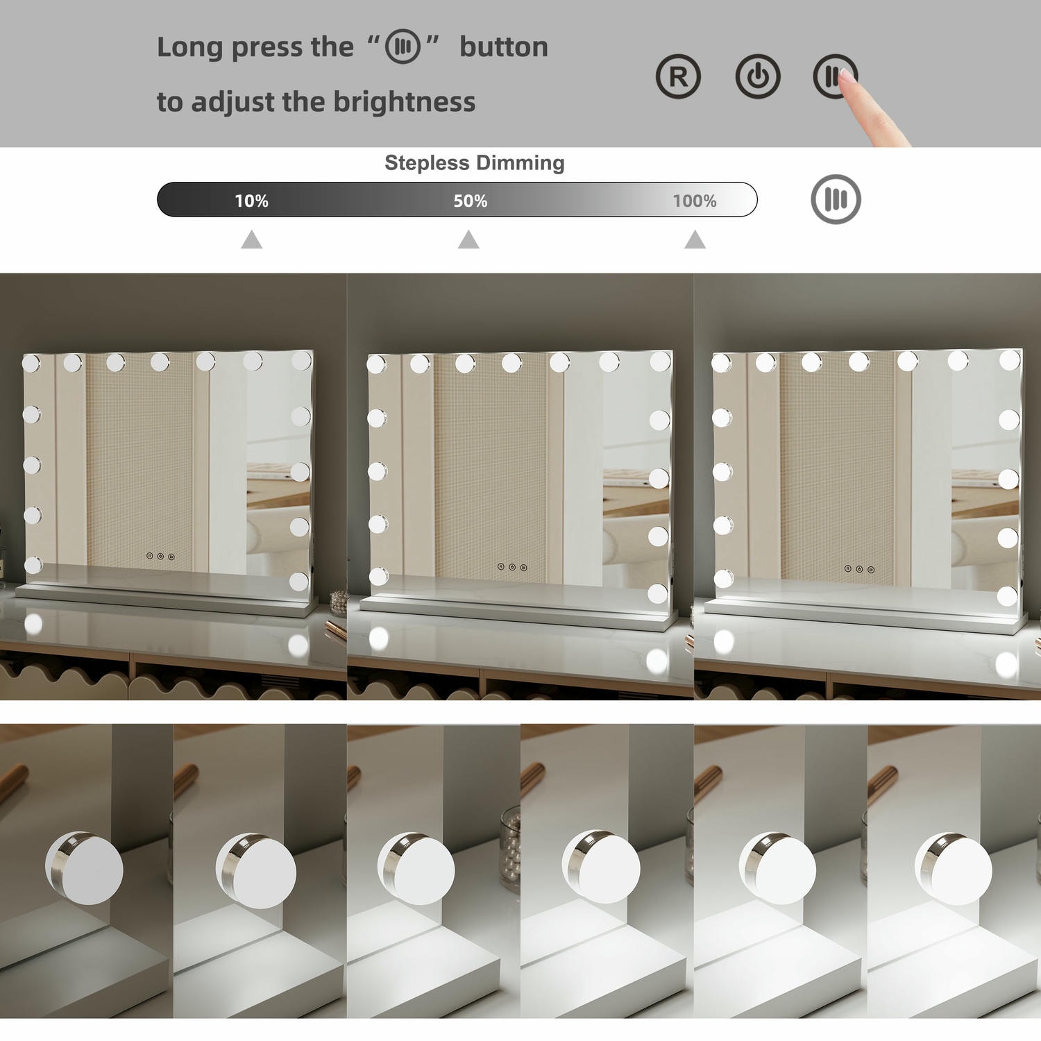 Tactile Three-Button Touchpad Interface