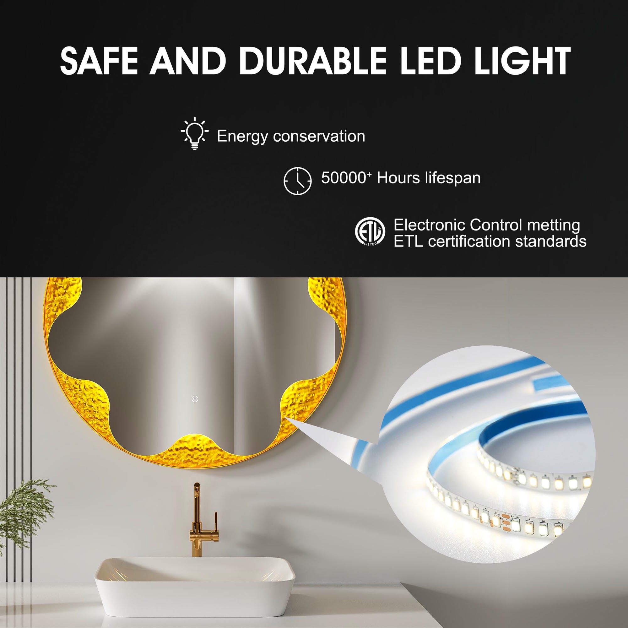 Dp551 Led Bathroom Mirror Detail 8