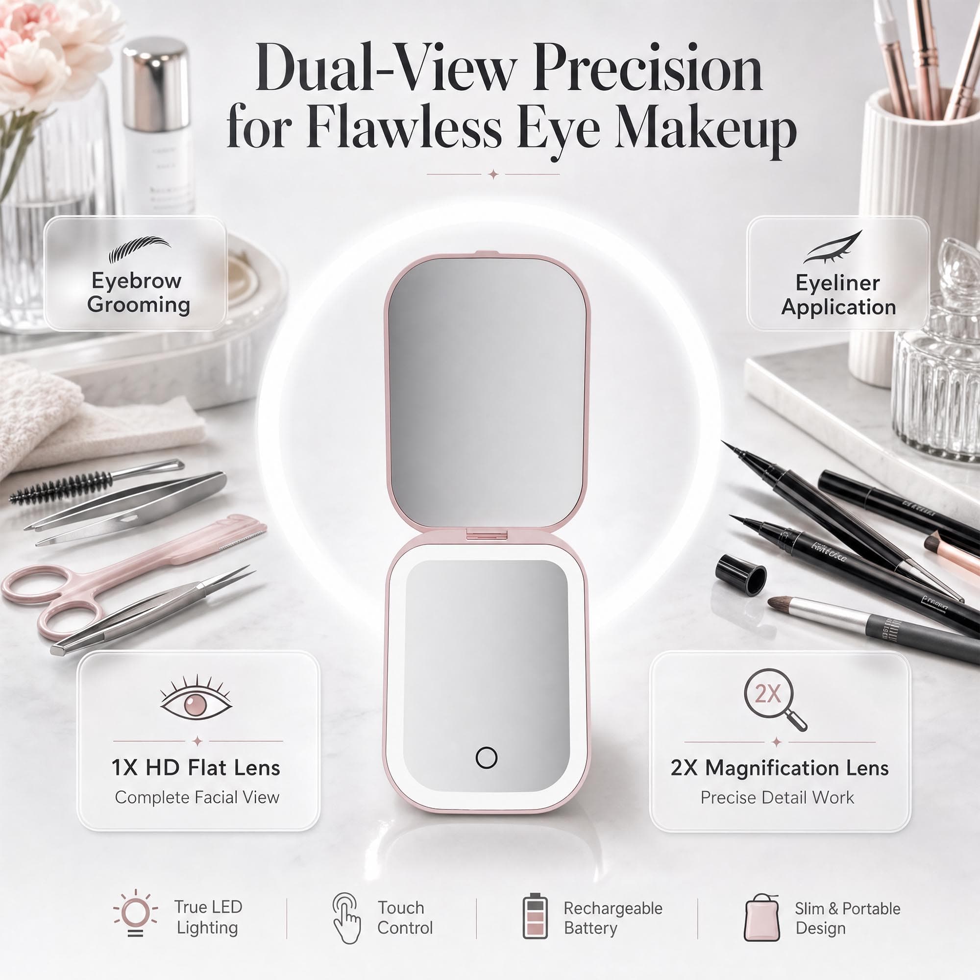 led pocket mirror
