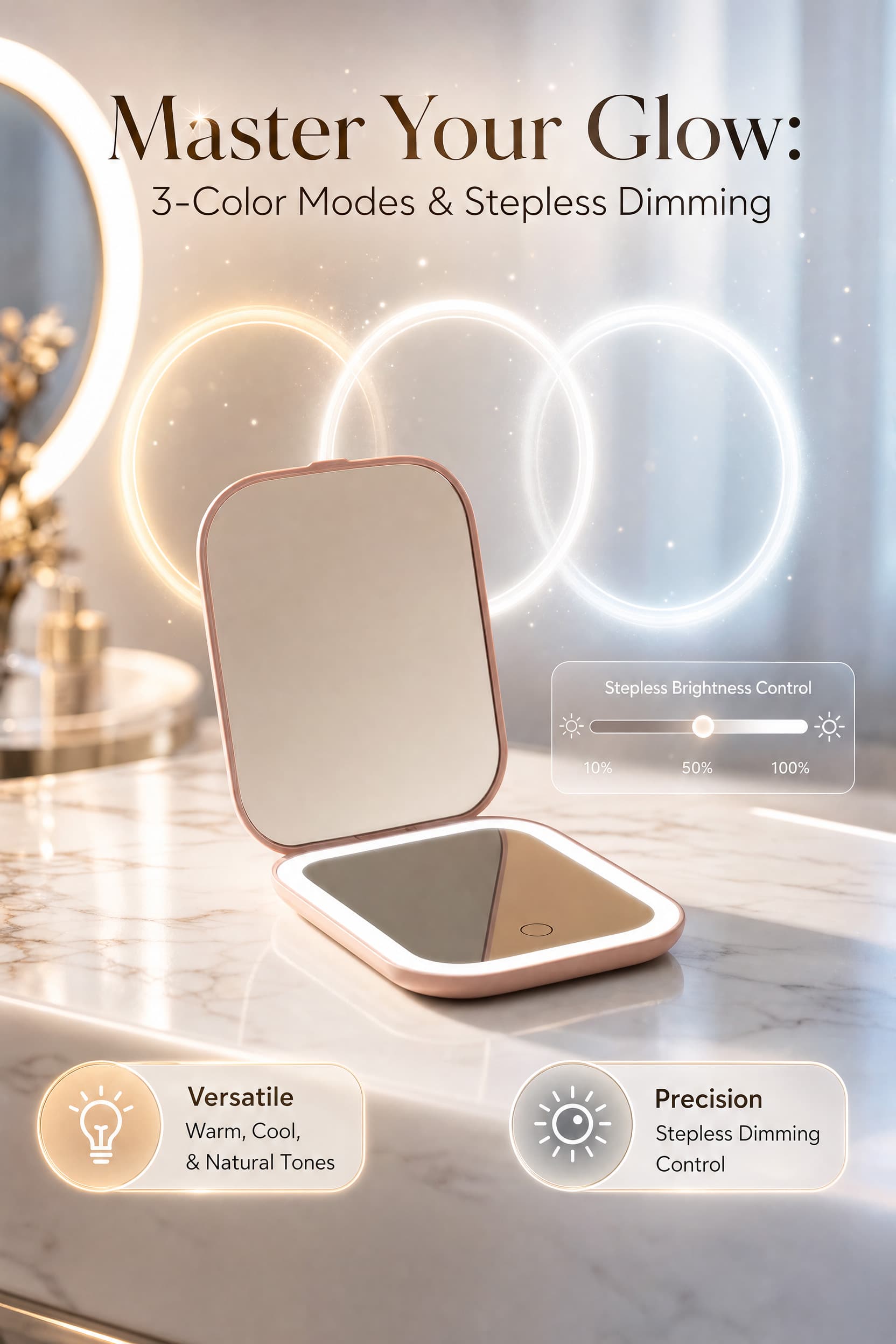 led pocket mirror