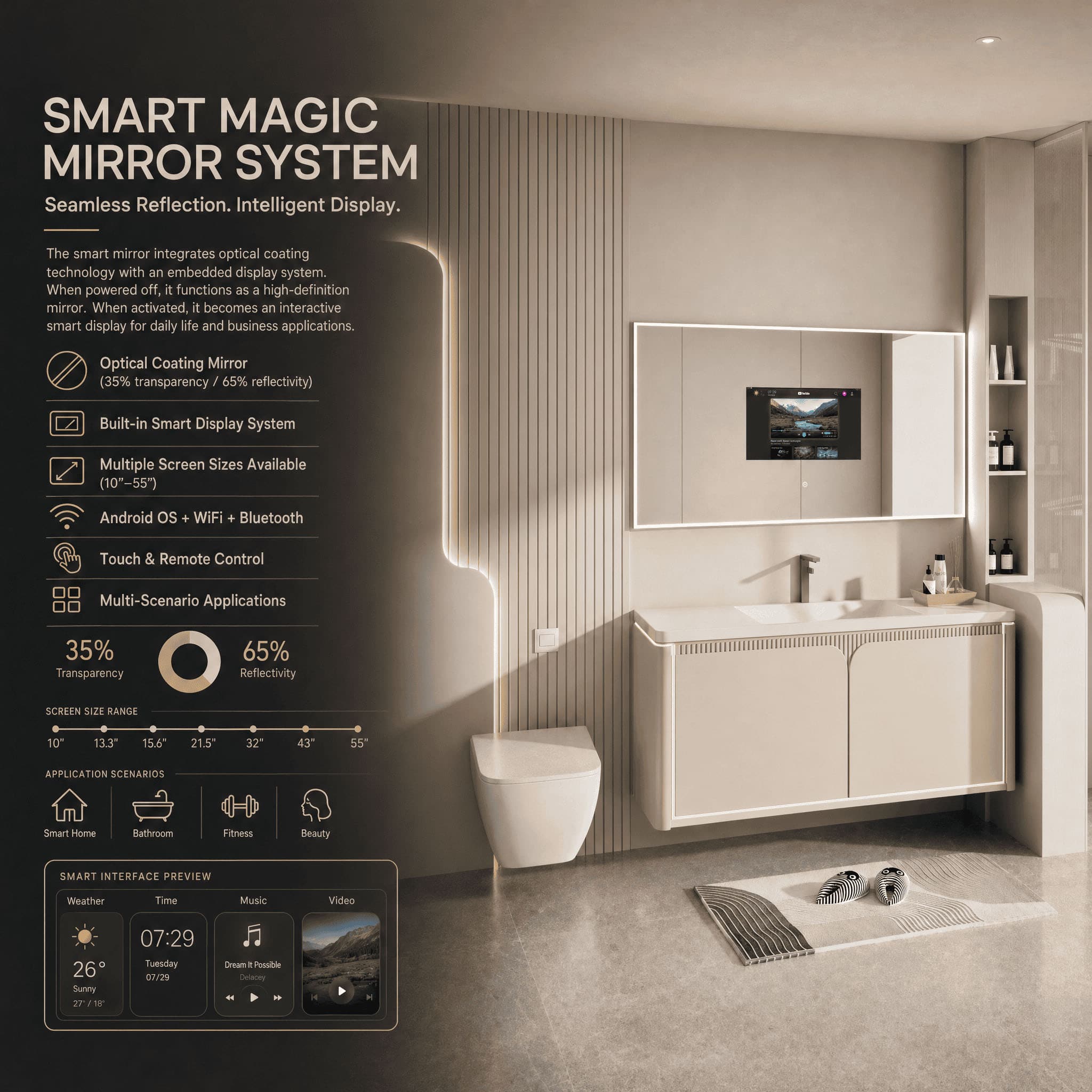 Tv Bathroom Mirror