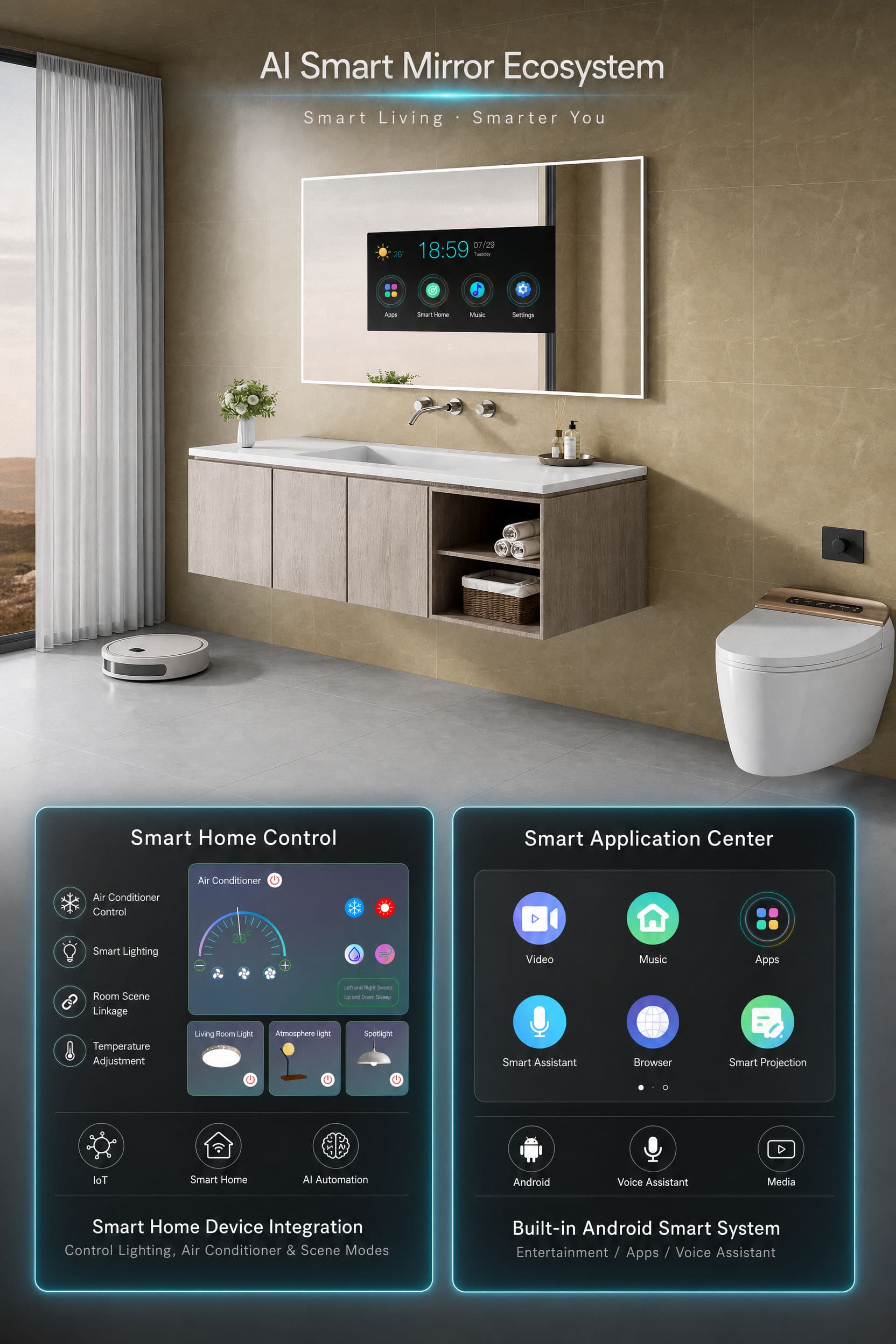 Tv Bathroom Mirror