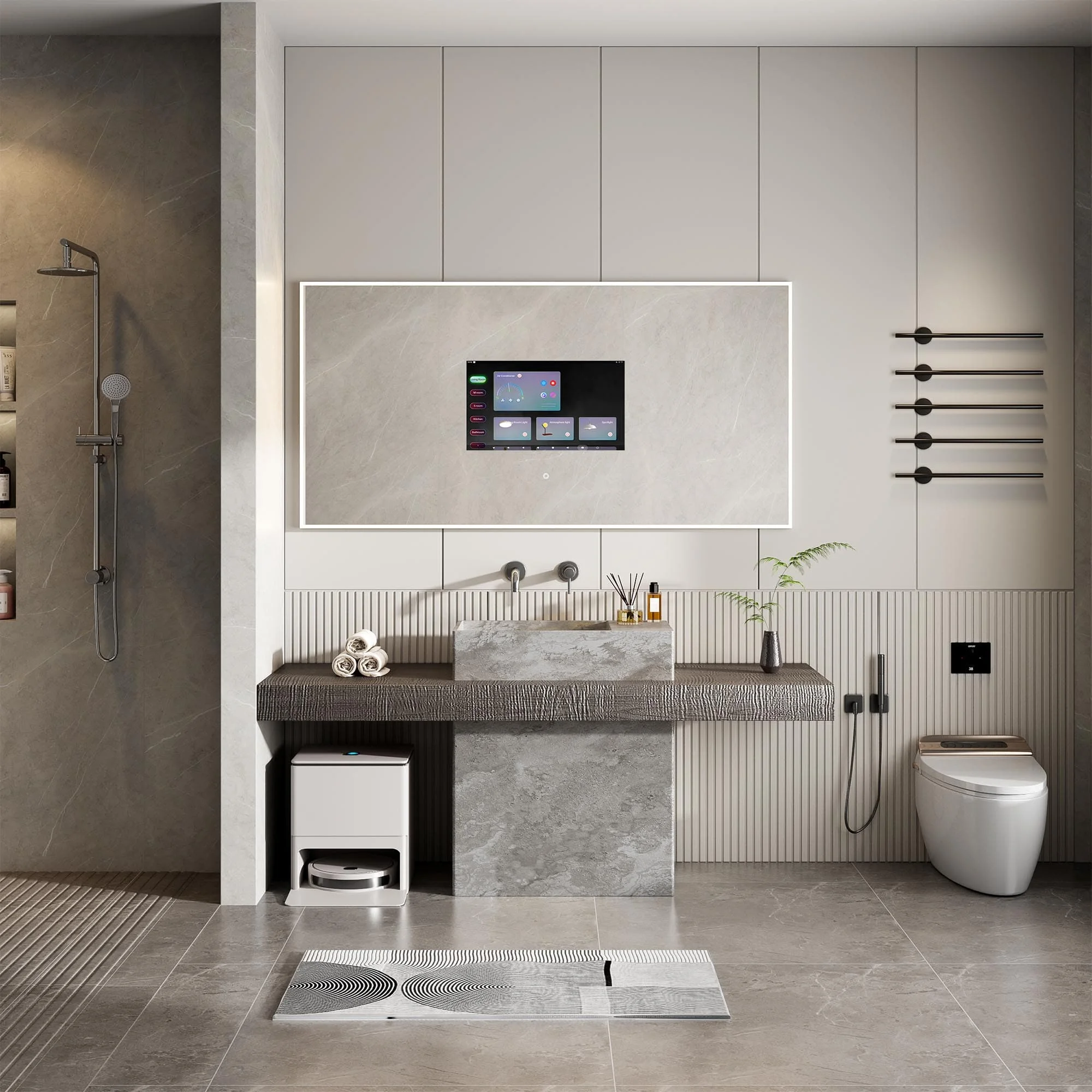 Tv Bathroom Mirror