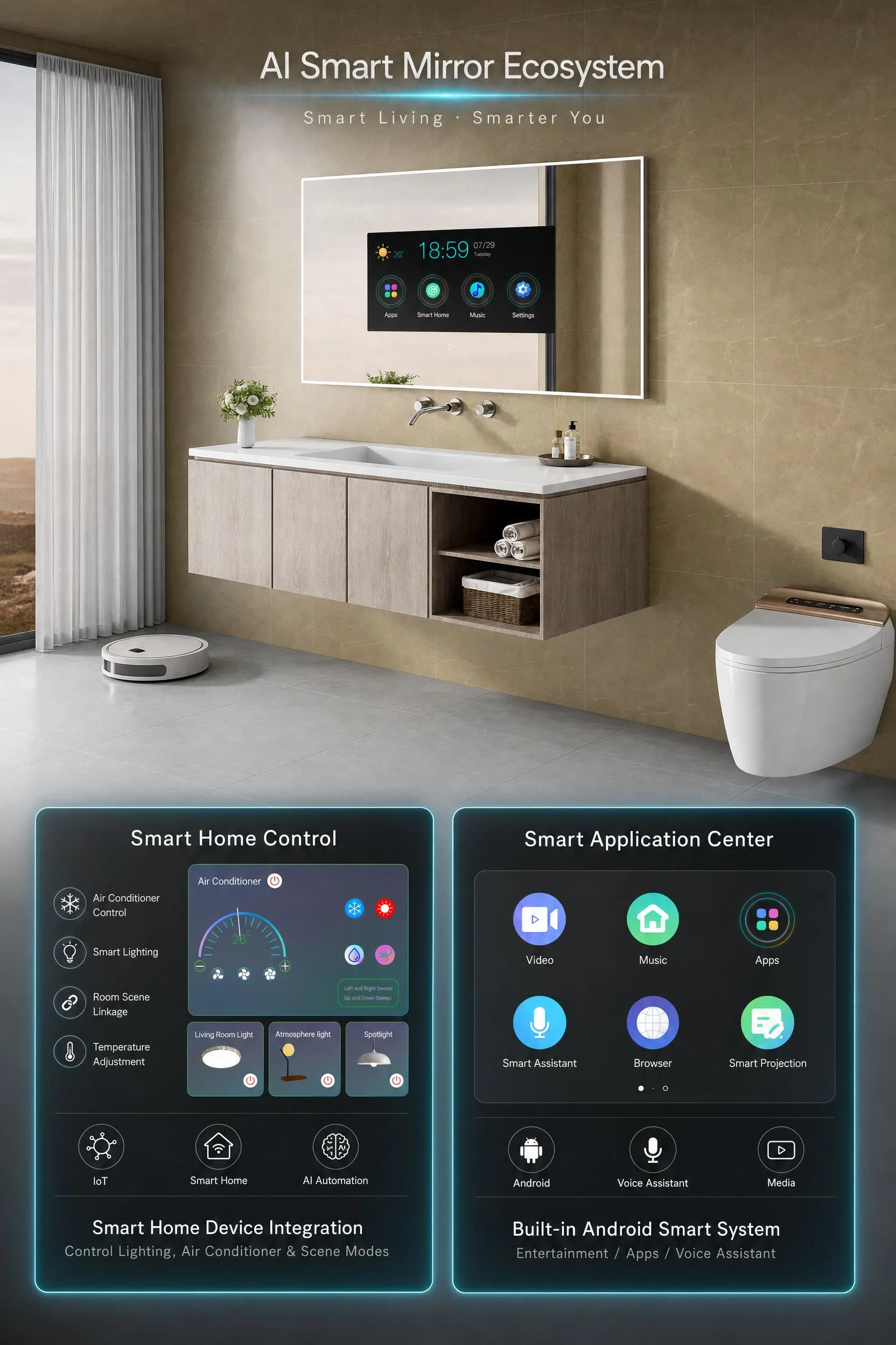 Tv Bathroom Mirror