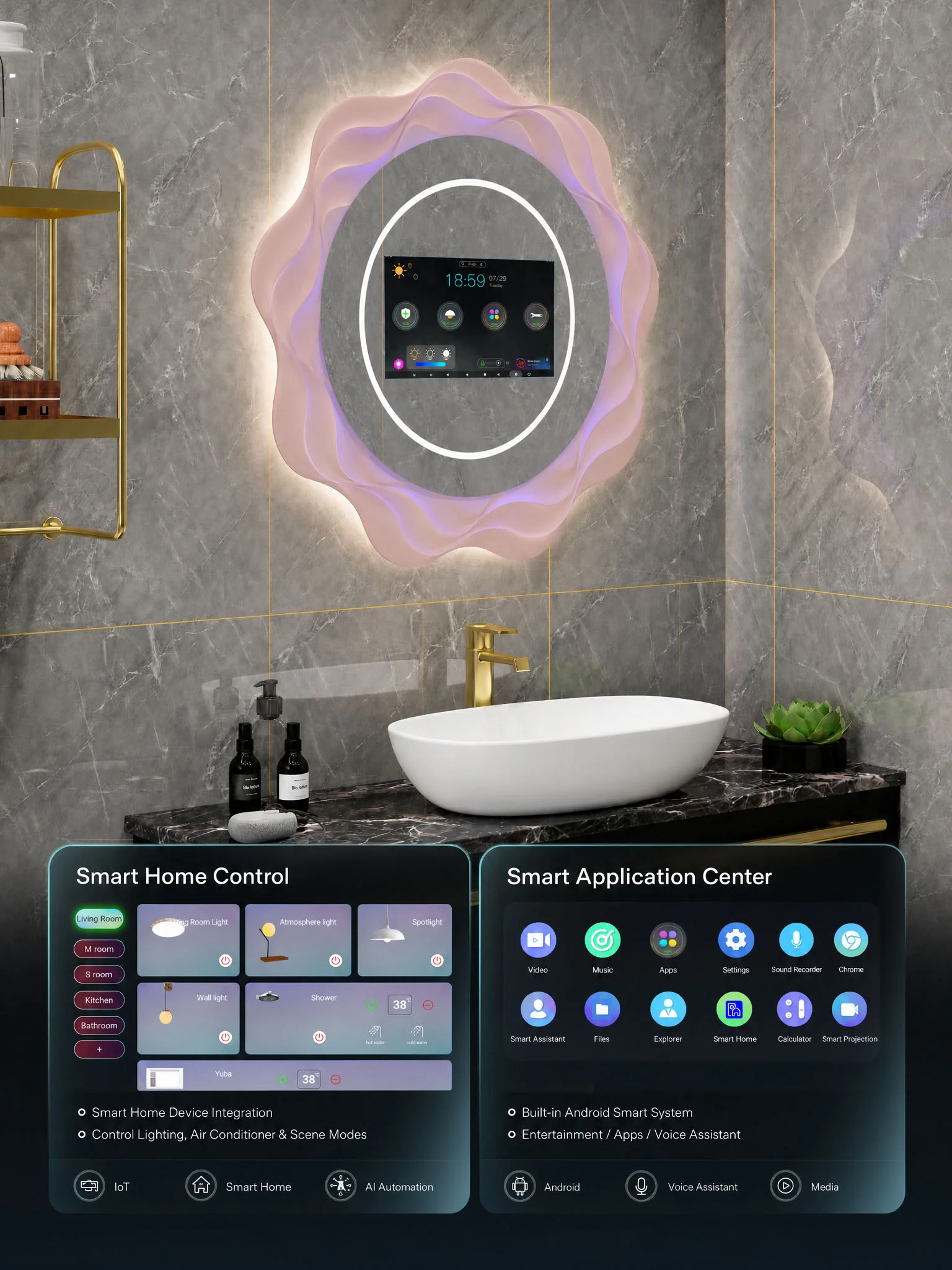 Tv Bathroom Mirror