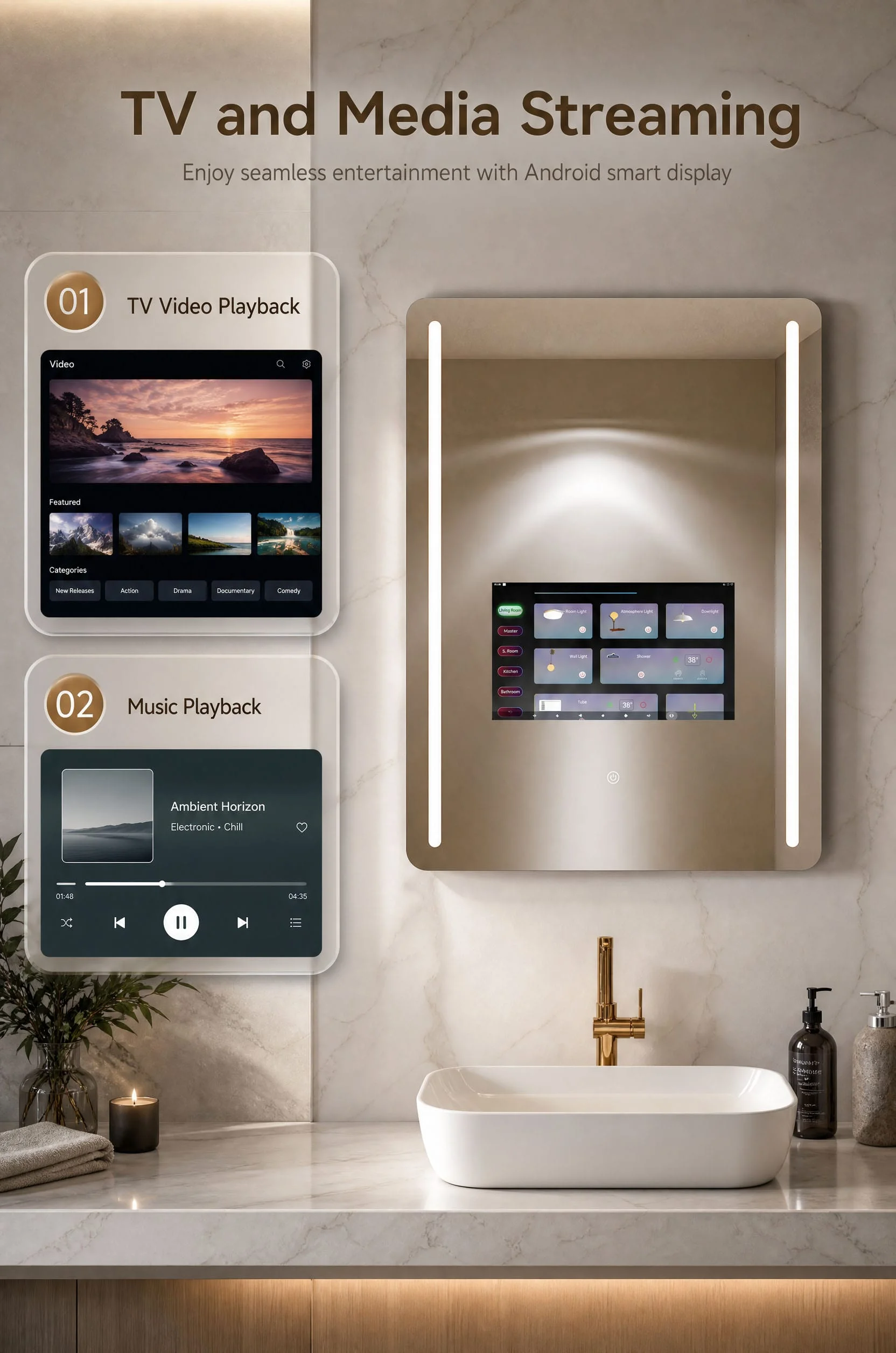 Tv Bathroom Mirror