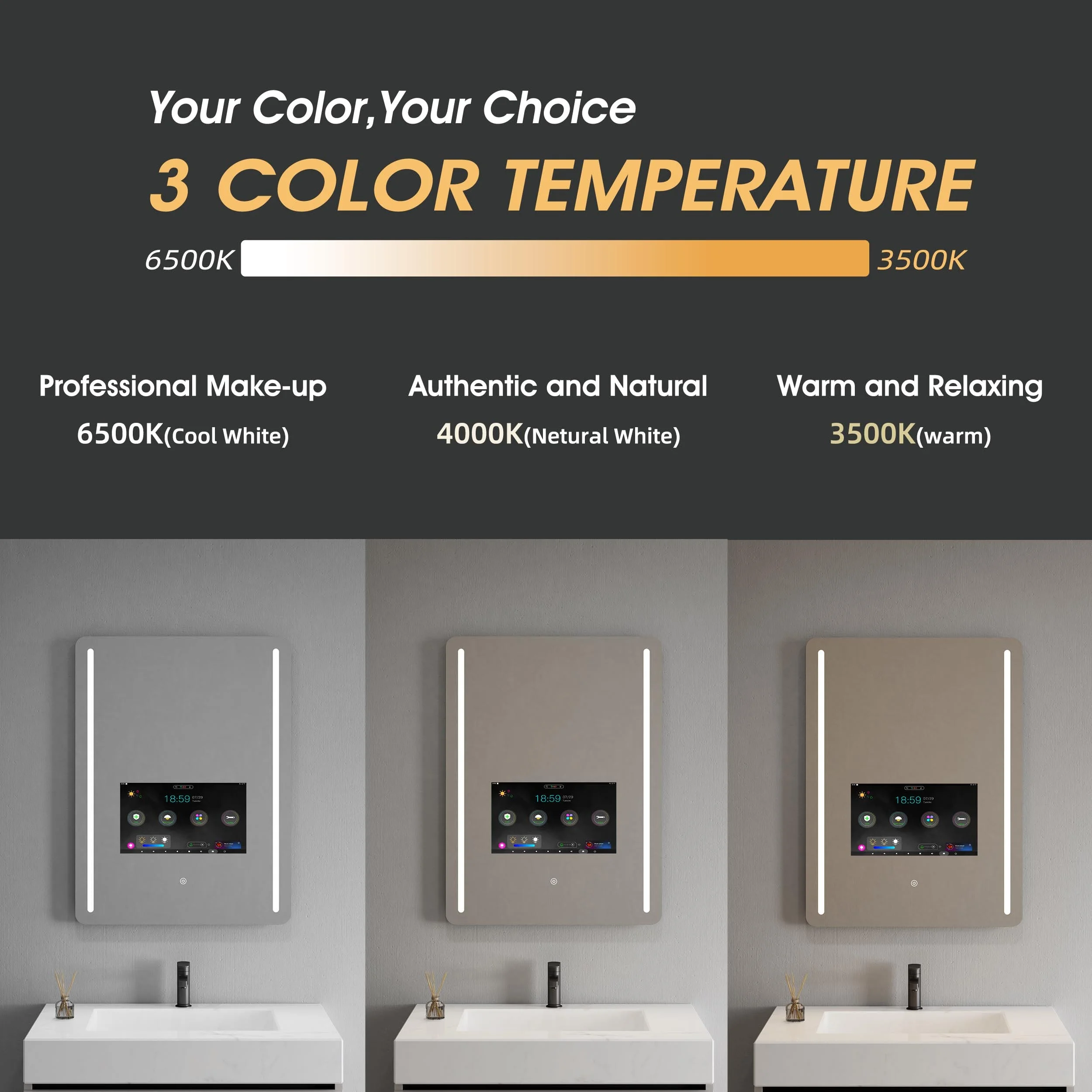 Dp555 Ai Tv Bathroom Mirror Detail 10