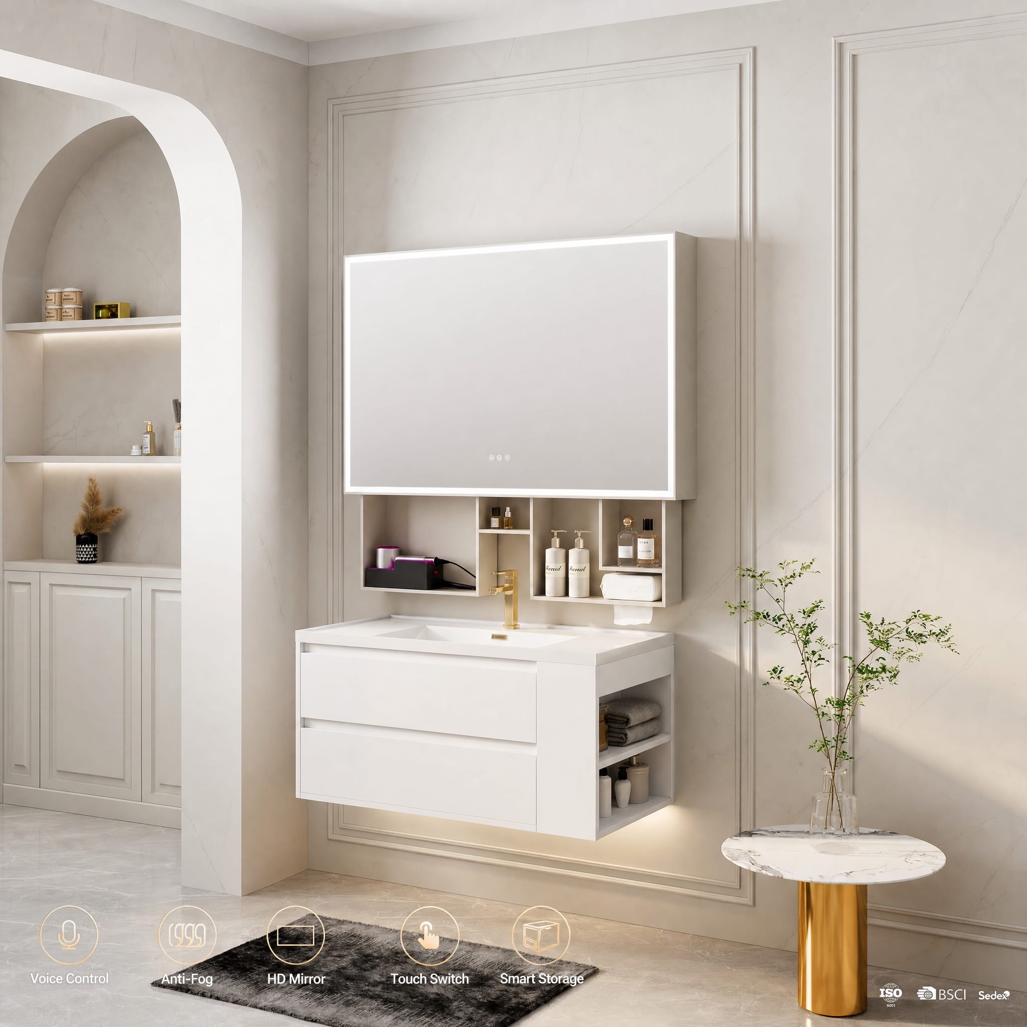 Smart Bathroom Mirror Cabinet