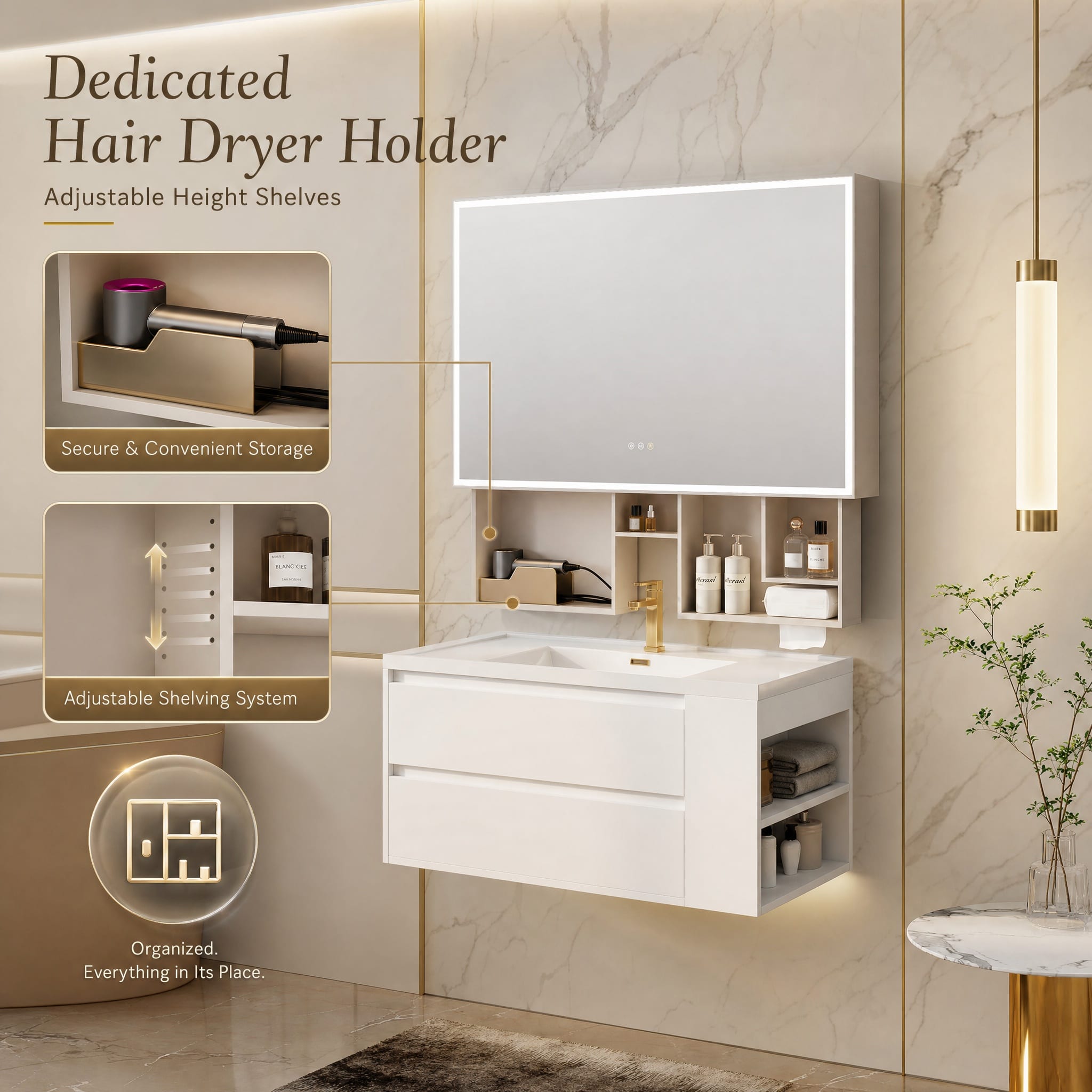 Smart Bathroom Mirror Cabinet