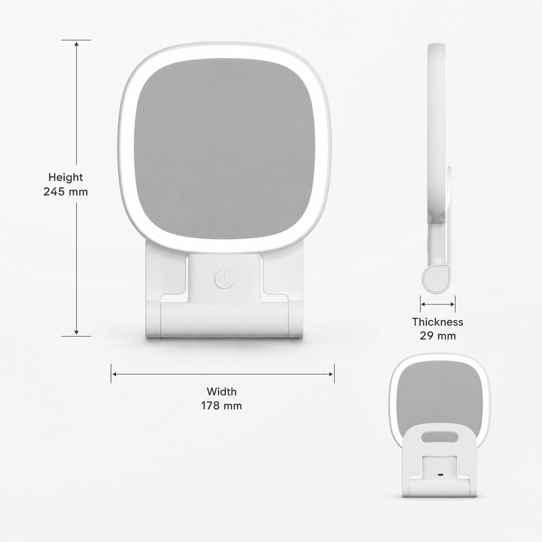 Foldable Led Makeup Mirror