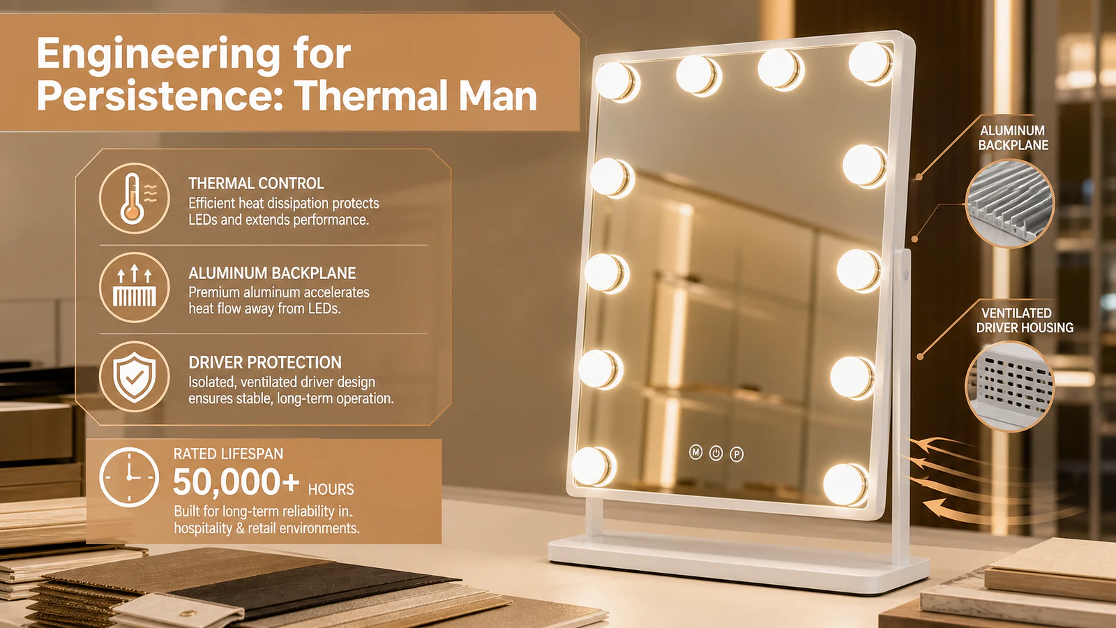 Engineering for Persistence: Thermal Management and LED Driver Longevity - Mirror product image