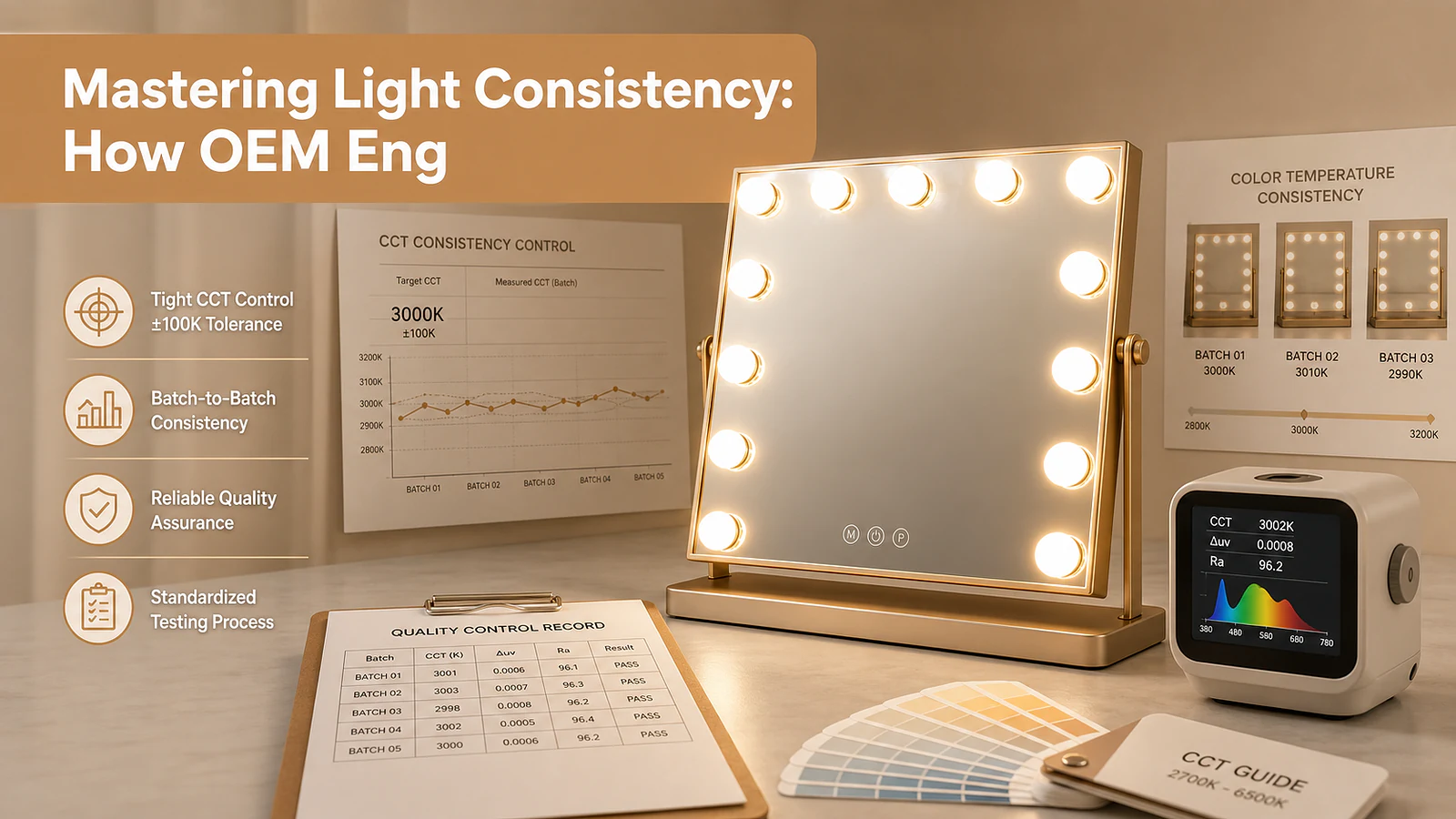 Mastering Light Consistency: How OEM Engineers Prevent Batch-to-Batch Color Shifts - Mirror product image
