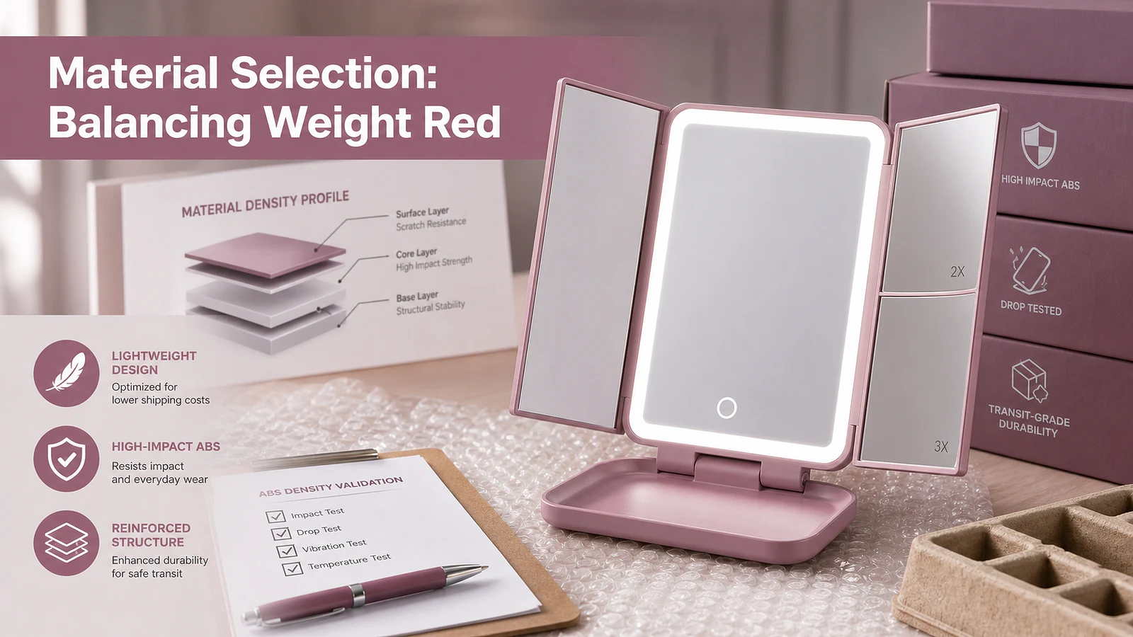 Material Selection: Balancing Weight Reduction with Transit-Grade Durability - Mirror product image