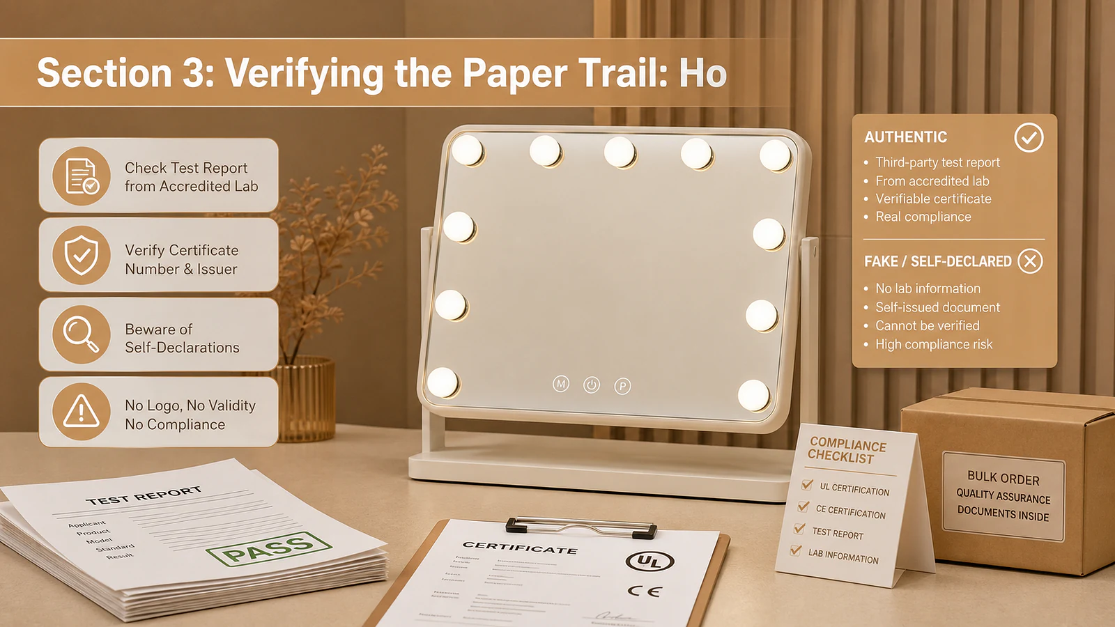 Section 3: Verifying the Paper Trail: How to Spot Fake Certificates and Self-Declarations - Mirror product image