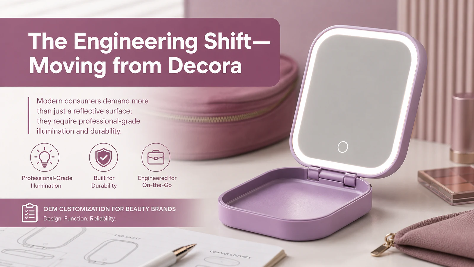 The Engineering Shift—Moving from Decorative to Functional Travel Mirrors - Mirror product image