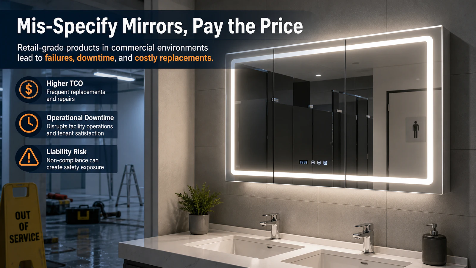The High-Cost Risk of Mis-Specifying Mirrors: Differentiating Retail vs. Industrial Grade - Mirror product image