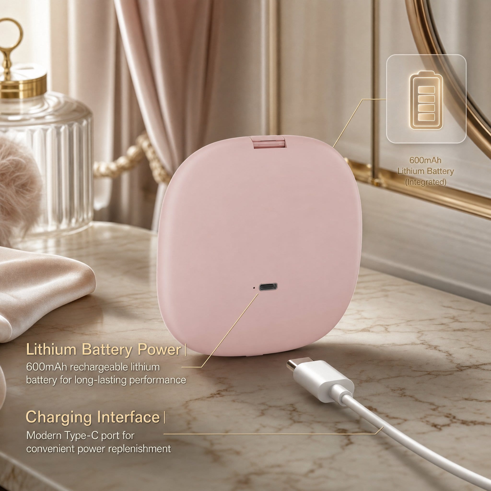 Led Compact Mirror