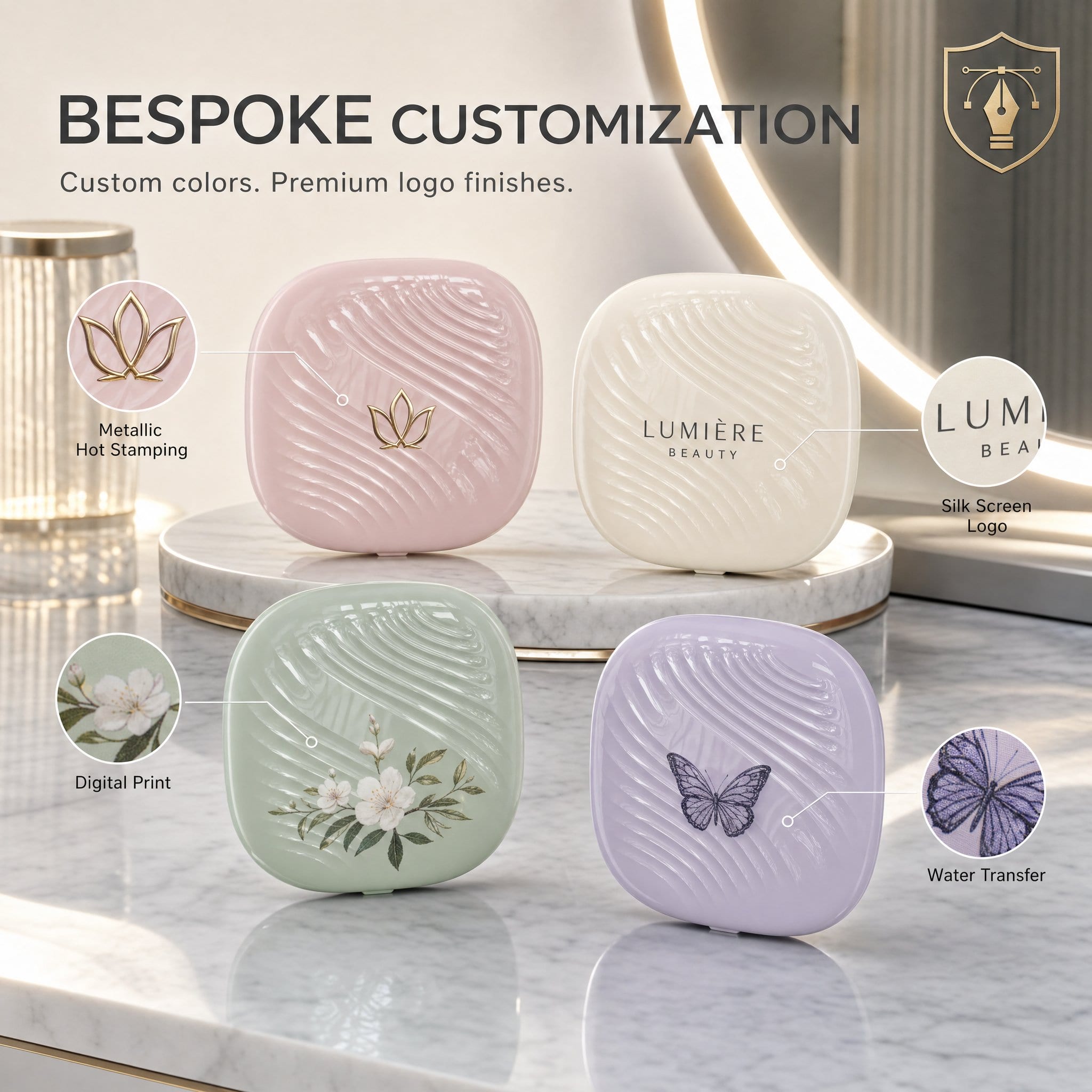 Led Compact Mirror