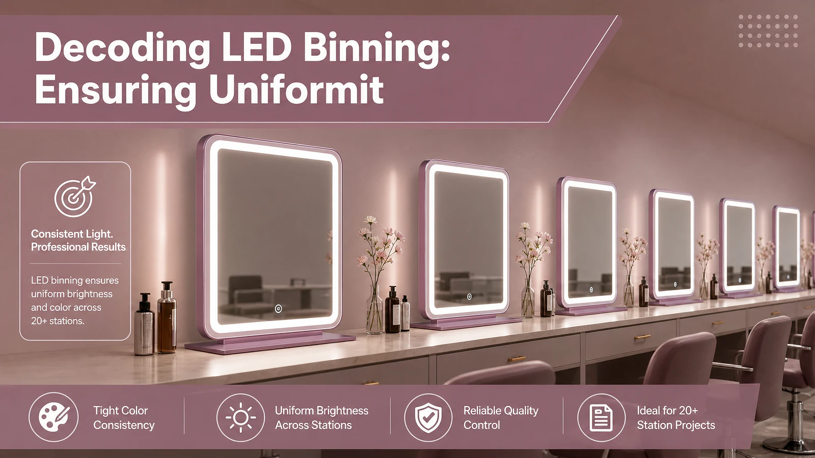 Decoding LED Binning: Ensuring Uniformity Across Multi-Station Projects - Mirror product image