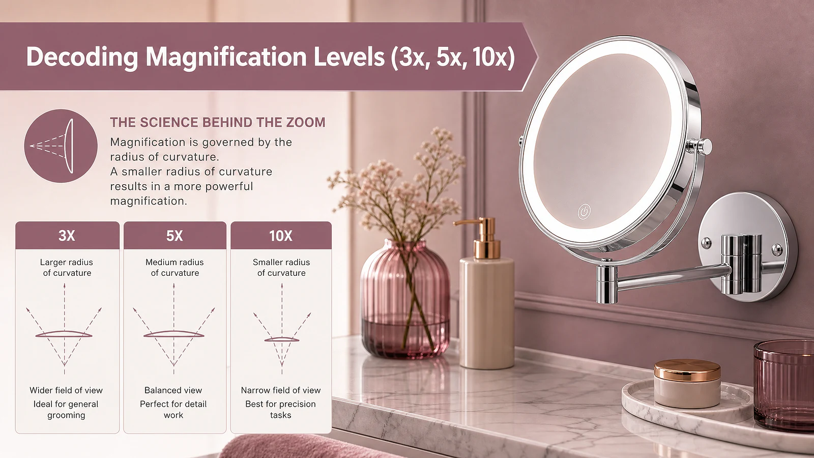 Decoding Magnification Levels (3x, 5x, 10x) - Mirror product image