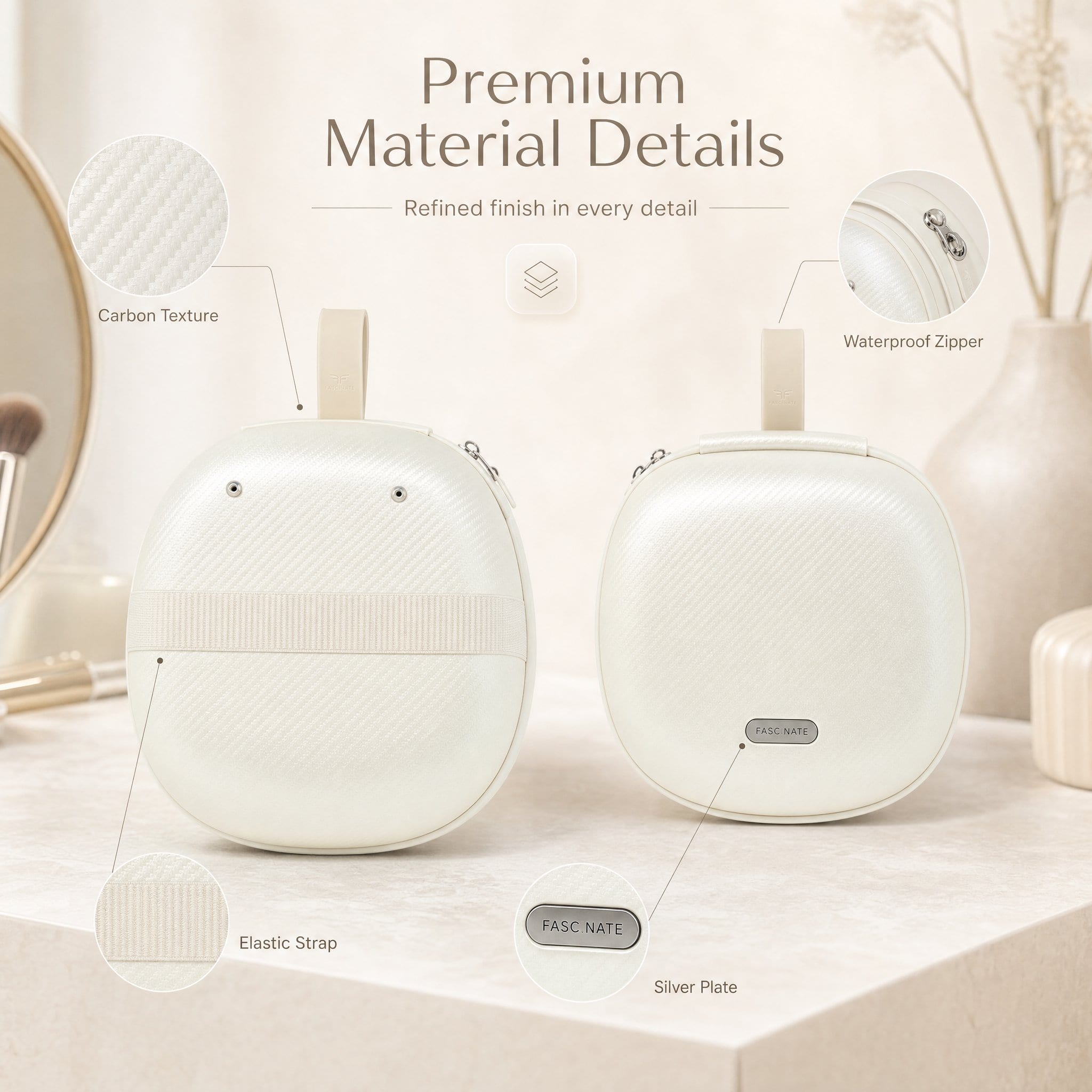 Makeup Bag With Led Mirror
