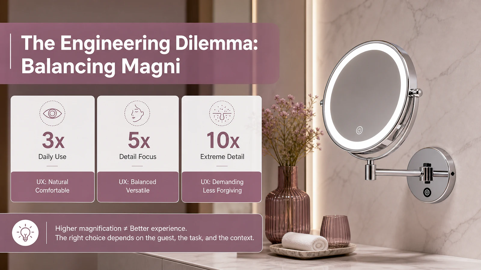 The Engineering Dilemma: Balancing Magnification with Guest UX - Mirror product image