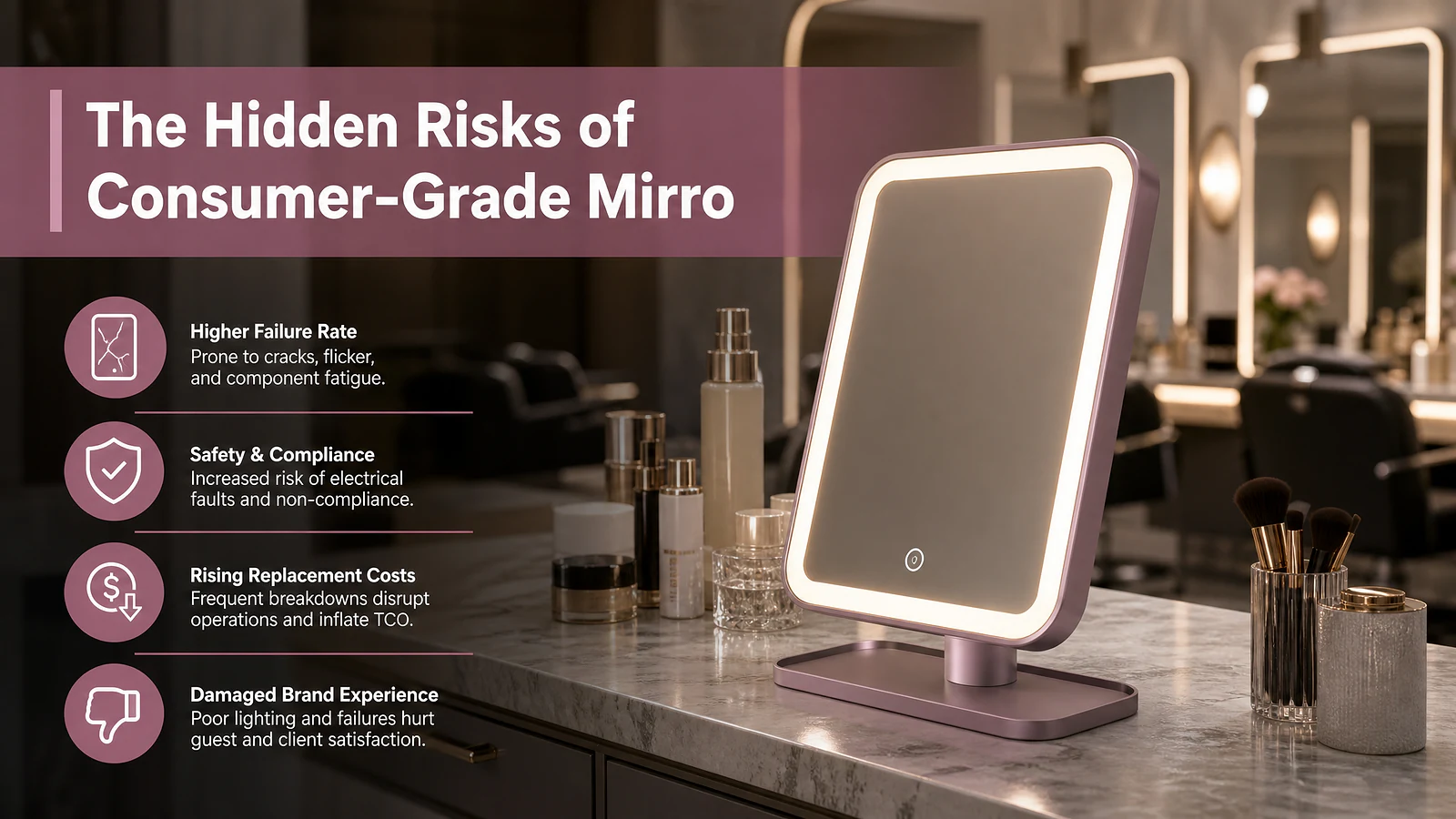 The Hidden Risks of Consumer-Grade Mirrors in High-Duty Environments - Mirror product image