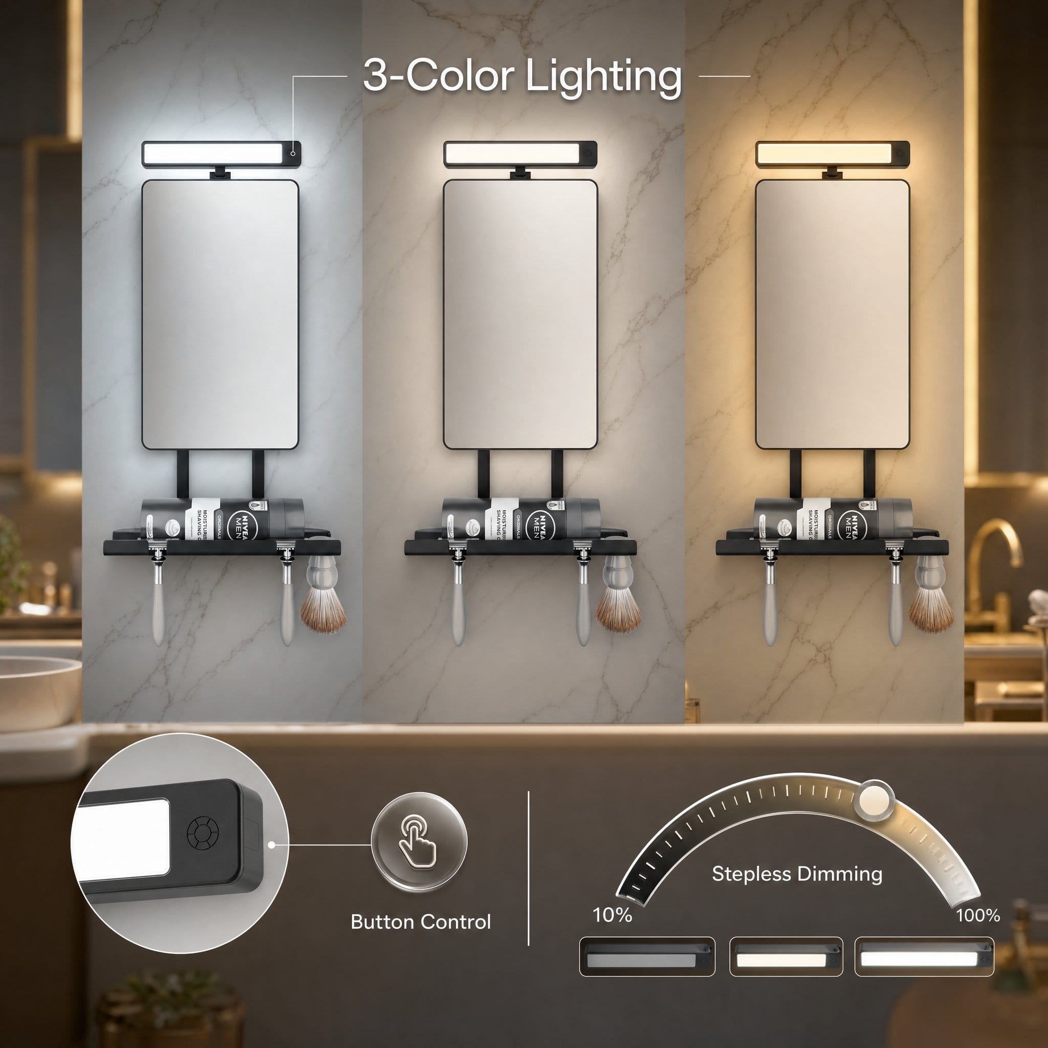Led Shaving Mirror